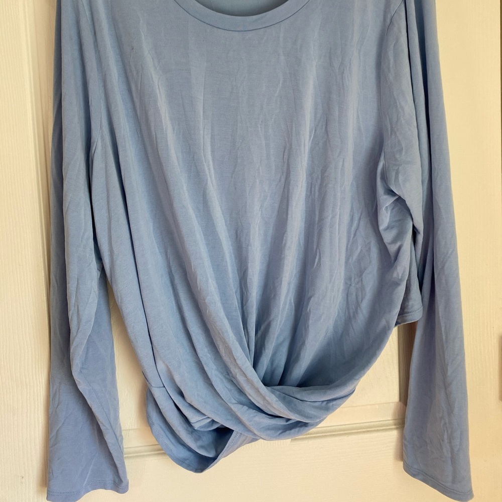 Periwinkle blue Universal Standard Origami top - M (plus 18/20 or 2X)
